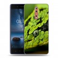 Дизайнерский пластиковый чехол для Nokia 8 Змеи