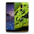 Дизайнерский пластиковый чехол для Nokia 7 Plus Змеи