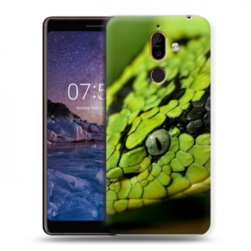 Дизайнерский пластиковый чехол для Nokia 7 Plus Змеи