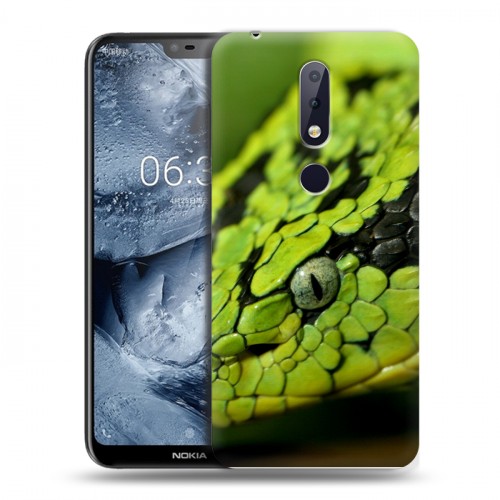 Дизайнерский силиконовый чехол для Nokia 6.1 Plus Змеи