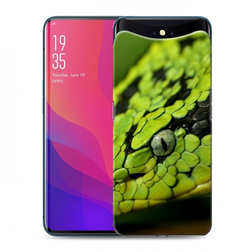 Дизайнерский силиконовый чехол для OPPO Find X Змеи