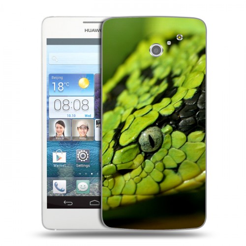 Дизайнерский пластиковый чехол для Huawei Ascend D2 Змеи