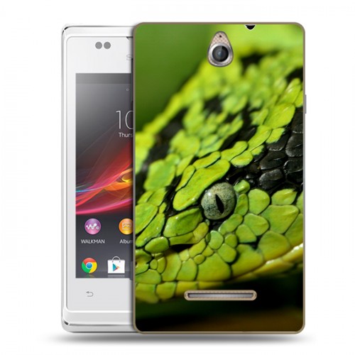 Дизайнерский пластиковый чехол для Sony Xperia E Змеи