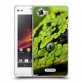 Дизайнерский пластиковый чехол для Sony Xperia L Змеи