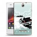 Дизайнерский пластиковый чехол для Sony Xperia E Фарго