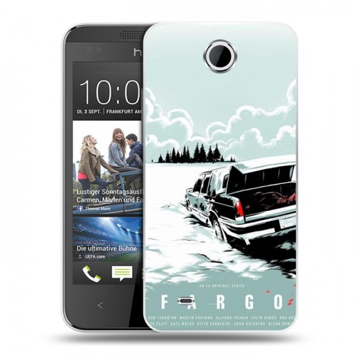 Дизайнерский пластиковый чехол для HTC Desire 300 Фарго