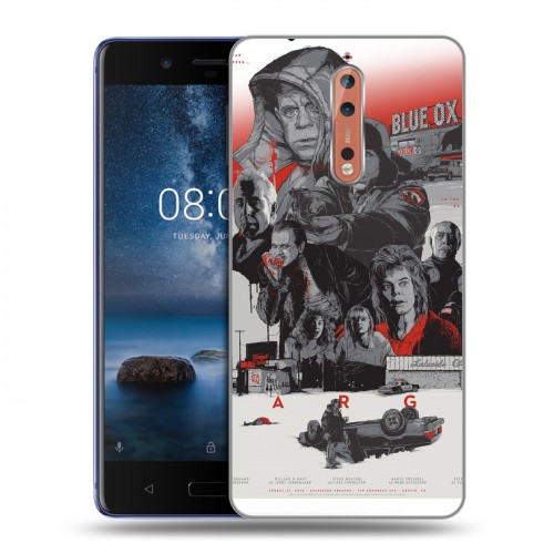 Дизайнерский пластиковый чехол для Nokia 8 Фарго