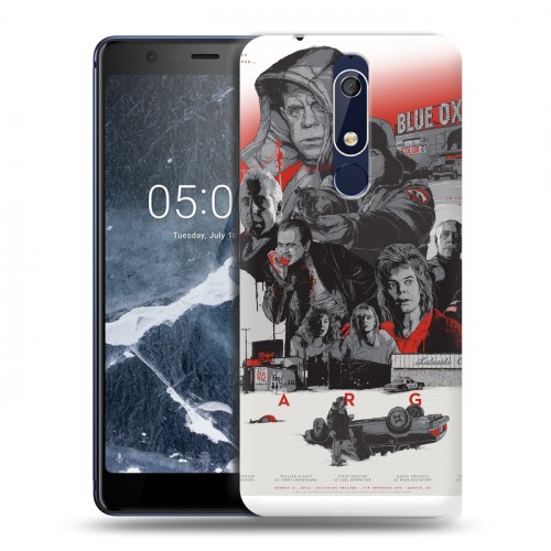 Дизайнерский пластиковый чехол для Nokia 5.1 Фарго