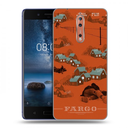 Дизайнерский пластиковый чехол для Nokia 8 Фарго