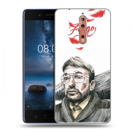 Дизайнерский пластиковый чехол для Nokia 8 Фарго