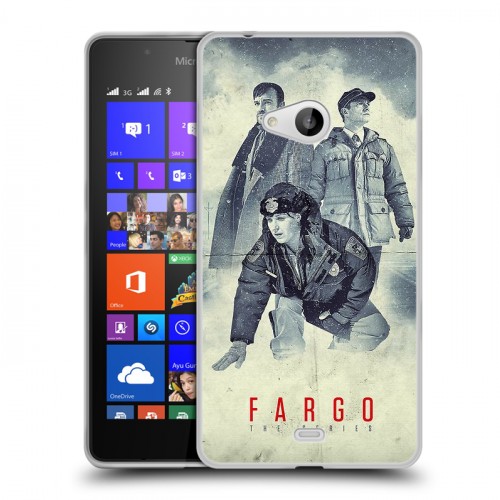 Дизайнерский пластиковый чехол для Microsoft Lumia 540 Фарго