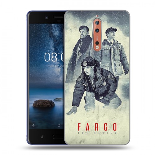 Дизайнерский пластиковый чехол для Nokia 8 Фарго