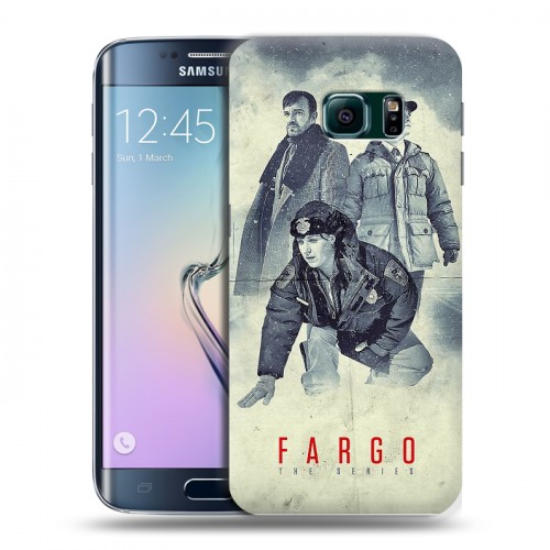 Дизайнерский пластиковый чехол для Samsung Galaxy S6 Edge Фарго