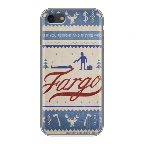Дизайнерский силиконовый чехол для Iphone 7 Фарго