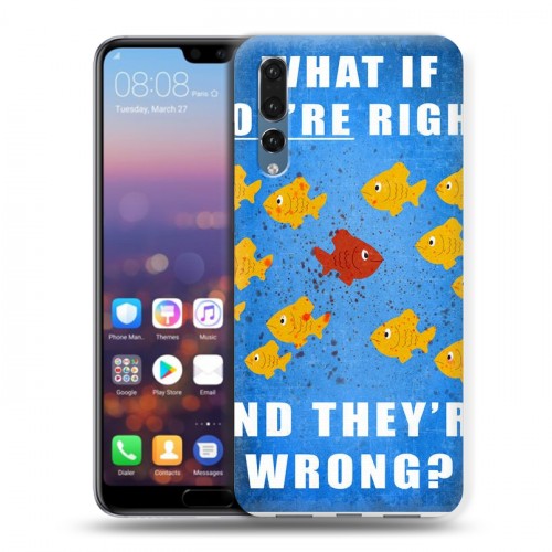 Дизайнерский силиконовый с усиленными углами чехол для Huawei P20 Pro Фарго