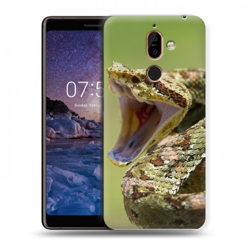 Дизайнерский пластиковый чехол для Nokia 7 Plus Змеи