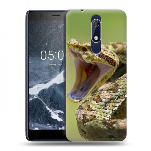 Дизайнерский пластиковый чехол для Nokia 5.1 Змеи