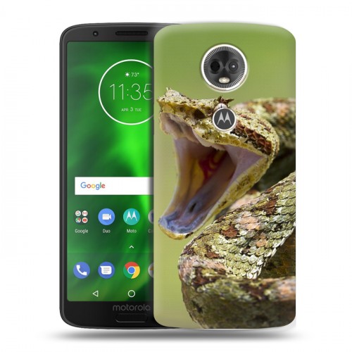 Дизайнерский пластиковый чехол для Motorola Moto E5 Plus Змеи