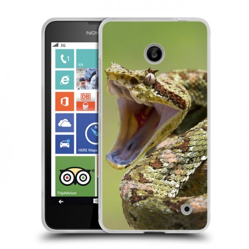 Дизайнерский пластиковый чехол для Nokia Lumia 630/635 Змеи