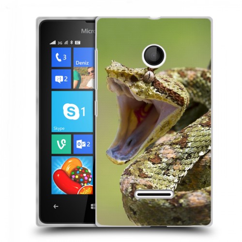 Дизайнерский пластиковый чехол для Microsoft Lumia 435 Змеи