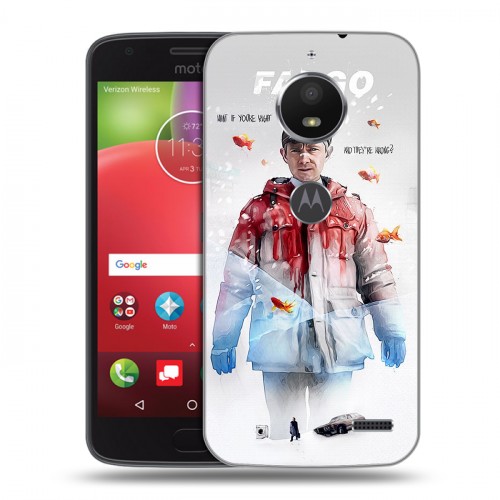 Дизайнерский пластиковый чехол для Motorola Moto E4 Фарго