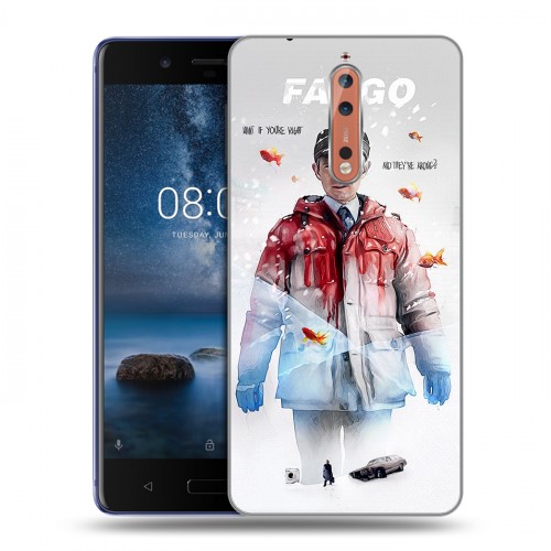 Дизайнерский пластиковый чехол для Nokia 8 Фарго