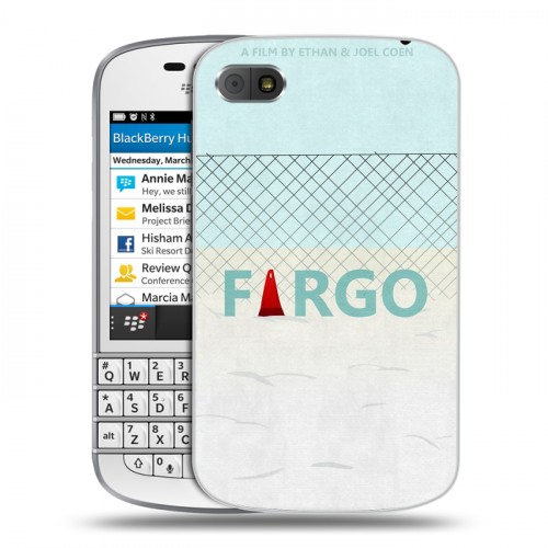 Дизайнерский пластиковый чехол для BlackBerry Q10 Фарго