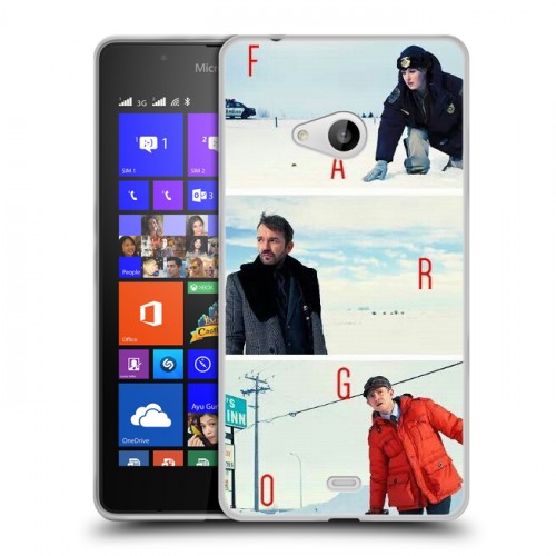 Дизайнерский пластиковый чехол для Microsoft Lumia 540 Фарго