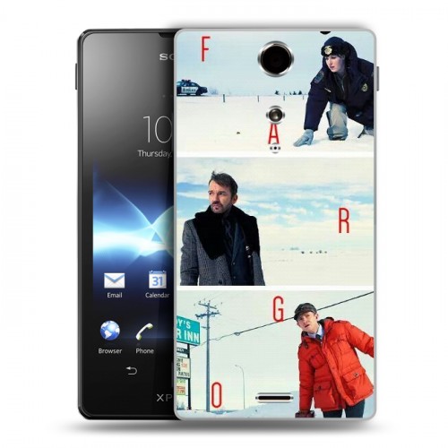 Дизайнерский пластиковый чехол для Sony Xperia TX Фарго