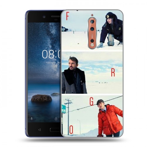 Дизайнерский пластиковый чехол для Nokia 8 Фарго