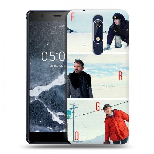 Дизайнерский пластиковый чехол для Nokia 5.1 Фарго