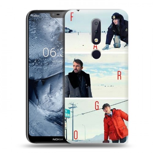 Дизайнерский пластиковый чехол для Nokia 6.1 Plus Фарго