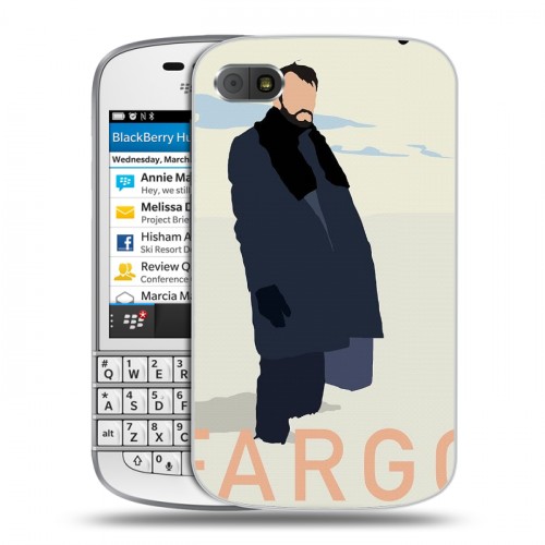 Дизайнерский пластиковый чехол для BlackBerry Q10 Фарго