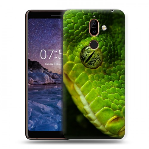 Дизайнерский пластиковый чехол для Nokia 7 Plus Змеи