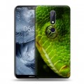 Дизайнерский пластиковый чехол для Nokia 6.1 Plus Змеи