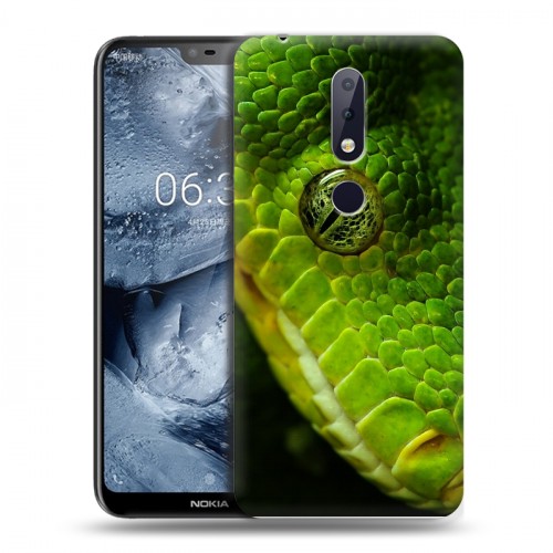 Дизайнерский пластиковый чехол для Nokia 6.1 Plus Змеи