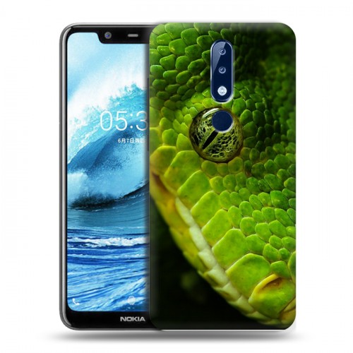 Дизайнерский силиконовый чехол для Nokia 5.1 Plus Змеи