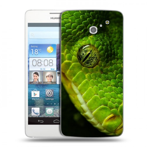 Дизайнерский пластиковый чехол для Huawei Ascend D2 Змеи