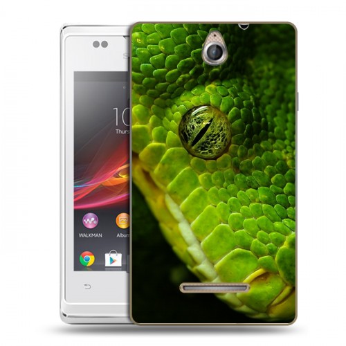 Дизайнерский пластиковый чехол для Sony Xperia E Змеи