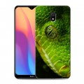 Дизайнерский силиконовый с усиленными углами чехол для Xiaomi RedMi 8A Змеи