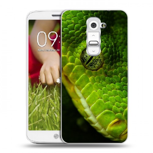 Дизайнерский пластиковый чехол для LG Optimus G2 mini Змеи