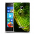 Дизайнерский пластиковый чехол для Microsoft Lumia 435 Змеи