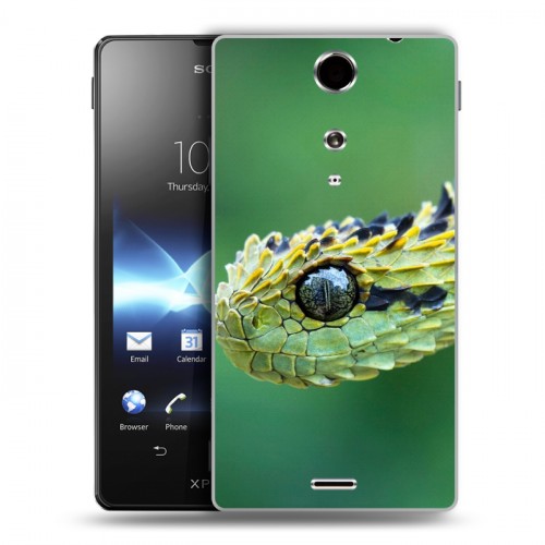 Дизайнерский пластиковый чехол для Sony Xperia TX Змеи