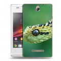 Дизайнерский пластиковый чехол для Sony Xperia E Змеи