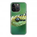 Дизайнерский силиконовый чехол для Iphone 14 Pro Змеи