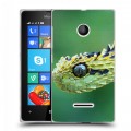 Дизайнерский пластиковый чехол для Microsoft Lumia 435 Змеи