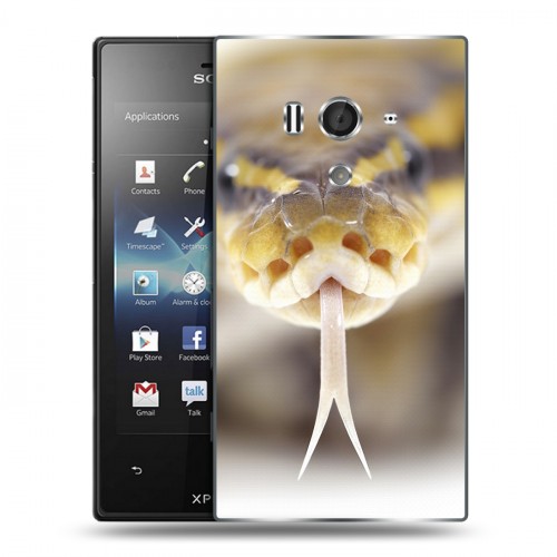 Дизайнерский пластиковый чехол для Sony Xperia acro S Змеи