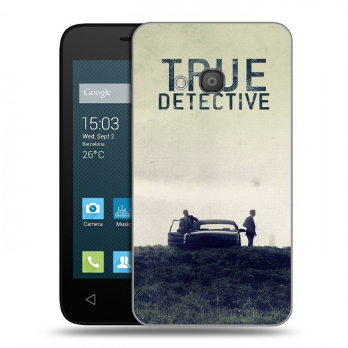 Дизайнерский силиконовый чехол для Alcatel One Touch Pixi 4 (4) Настоящий детектив