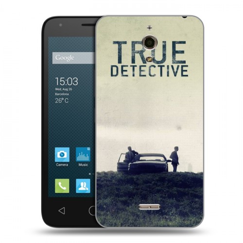 Дизайнерский силиконовый чехол для Alcatel One Touch Pixi 4 (6) Настоящий детектив