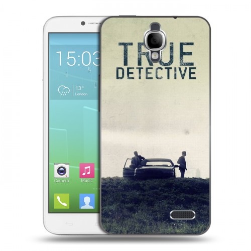 Дизайнерский силиконовый чехол для Alcatel One Touch Idol Настоящий детектив